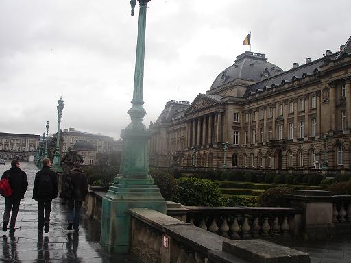Het koninklijk paleis in Brussels